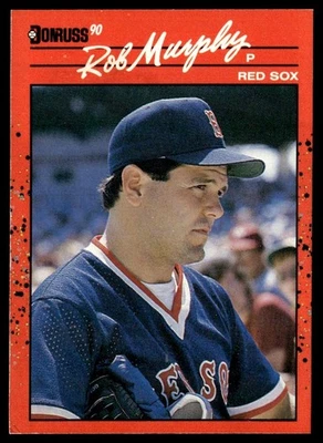 1990 Donruss Rob Murphy Boston Red Sox #186 - Image 1 of 2
