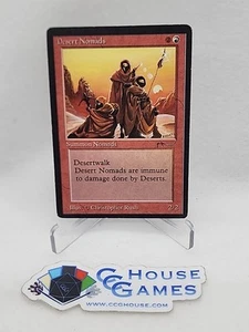 MTG Misprint Desert Nomads Miscut #N Off Center Arabian Nights Magic *CCGHouse* - Picture 1 of 11