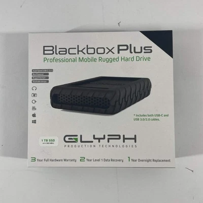 New Glyph External Blackbox Plus 1TB USB-C to USB-C SSD BBPL1000 - Image 1 of 4