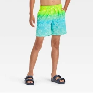 Boy's Ombre Tie Dye Swim Shorts - Size M (8) by Cat & Jack - Picture 1 of 10