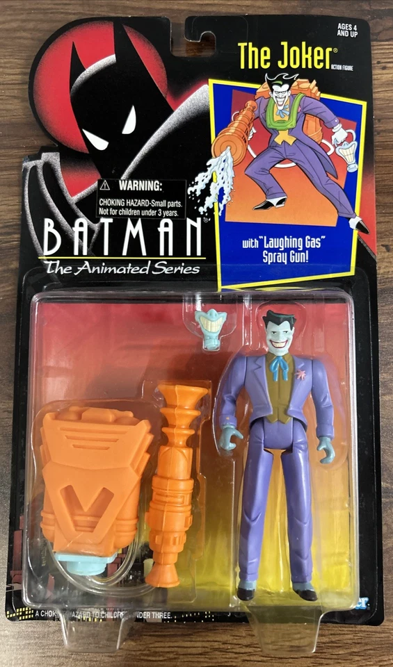 The Joker with Laughing Gas Spray Gun Batman Animated Series Kenner 1992