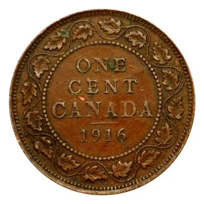 1916 Canada 1 Cent Coin, km21 - Beautiful Coin 🇨🇦 Free Shipping! ✨ 🌎 - Image 1 of 4