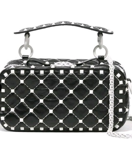 Borsa a tracolla Valentino guervoni free rock Start in pelle trapuntata con cerniera