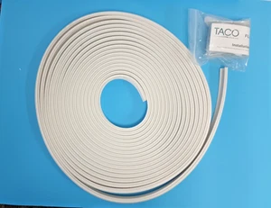 TACO Marine V12-0303WHC5 - 1" x 1/2" White Flexible Vinyl Rub Rail Insert 50' - Bild 1 von 2