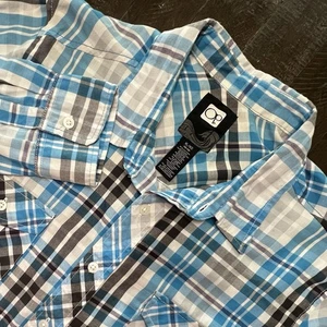 Ocean Pacific OP Shirt Men's X-Large Multicolor Plaid Button Up Casual - Picture 1 of 6