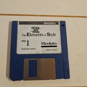 Super Rare! Disk William Strunk Jr. THE ELEMENTS.. BY MICROLYTICS D1 software - Picture 1 of 2