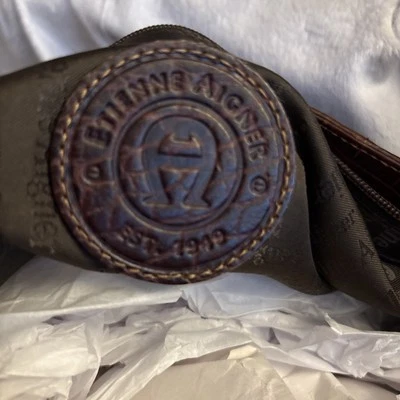 Cartera Bandolera de Hombro Vintage Años 70 Etienne Aigner Cuero Borgoña Foto 1 de 3