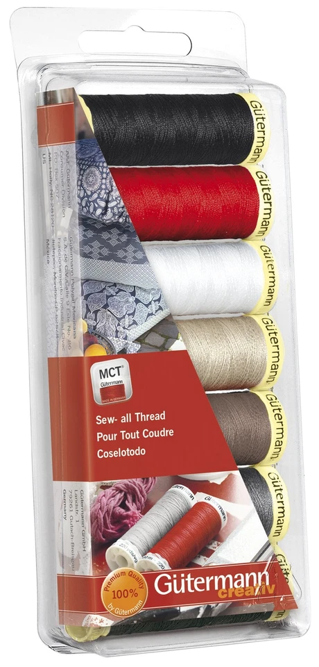 Gutermann Sew-All Polyester Thread Set - 7 Spools-Basic - Image 1 of 1