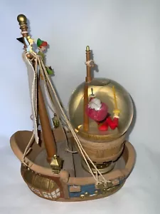 Disney Peter Pan's Pirate Ship Showdown W/ Captain Hook Snowglobe in Box*Read*** - Picture 1 of 12