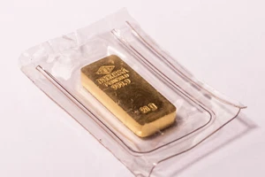 Degussa Goldbarren 20 Gramm 999,9 Gold DEGUSSA im Blister / alte Prägeform - Bild 1 von 3