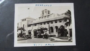 1940er Honolulu Hawaii - Rathaus ehemaliger RPPC - Bild 1 von 3