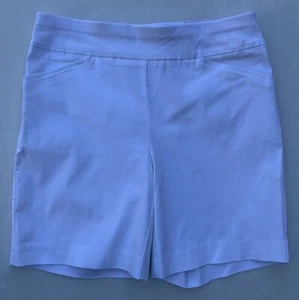 Chico’s Women s Sz 0.5/Small White Perfect Stretch Bermuda Shorts Inseam 7" - Picture 1 of 4