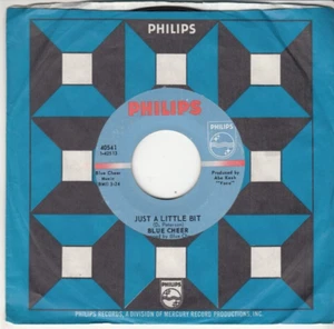 BLUE CHEER - JUST A LITTLE BIT - ORIGINAL PHILIPS RECORDS 45 - GREAT SHAPE - Picture 1 of 2