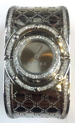 Nuevo Reloj Damas Gucci Giro Ancho 2.60ct.aprx. Conjunto Personalizado Diamante Real YA112401 Foto 1 de 4