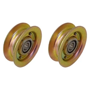 TWO NEW 42" 48" DECK IDLER PULLEY FOR JD L100 L105 L110 L120 LA105 LA125 - Picture 1 of 6