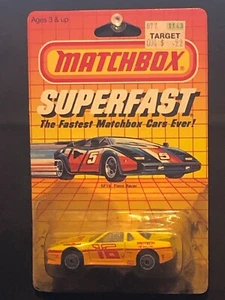 1/64 MATCHBOX SF19 PONTIAC FIERO RACER NO 16 YELLOW - Picture 1 of 2
