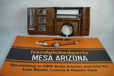 Cadillac Deville 1980-1984 tracción trasera LH velocímetro de grano de madera calibre bisel de racimo Foto 1 de 4