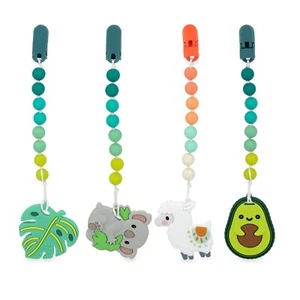 Nuby Silicone Teether & Pacifinder - Fun & Colorful - Soothing - 3+ Months - Picture 1 of 20