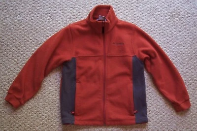 Columbia Orange and Gray Fleece Jacket Youth Size 10/12 - Image 1 of 4