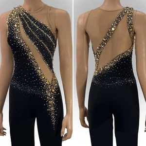 ice figure skating competition dress Gymnastics costume dance Dress dyeing - Picture 1 of 7