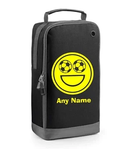 Football Face Print Personalised Sports Shoe Football Rugby Boot Bag School - Picture 1 of 13