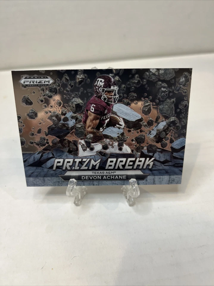 2023 Panini Prizm Draft Picks Devon Achane Rookie #PB-12 Prizm Break Insert - Image 1 of 2