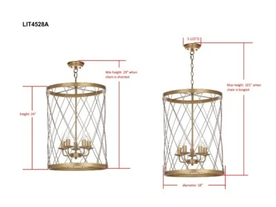 LÁMPARA COLGANTE AJUSTABLE DIA SAFAVIEH, Precio rebajado 2172653471 LIT4528A Foto 1 de 4