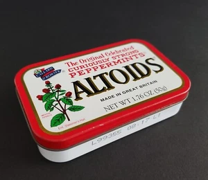 ALTOIDS Peppermints Vintage FLAT TOP (Empty Tin) Rare CLEAN Collectible - Picture 1 of 4