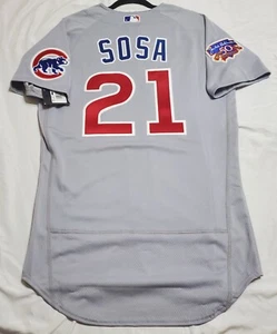 Camiseta deportiva auténtica Nike 44 grande, Chicago Cubs Sammy Sosa TBTC 1997 - Imagen 1 de 5