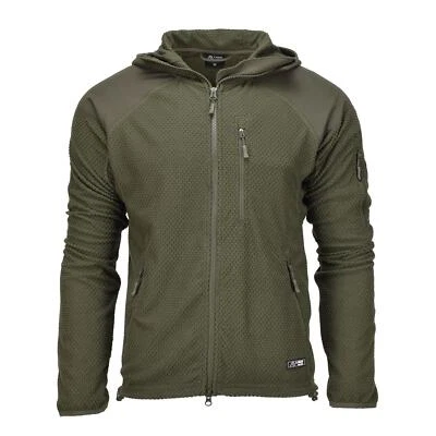 Blochl Brand Military style fleece thermal jacket hooded reinforced olive NEW - Image 1 of 4