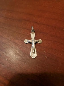 Vintage Sterling Cross/Christian Pendant Jesus 925 - Picture 1 of 4
