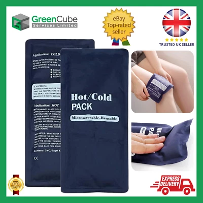 Hot and Cold Gel Bead Ice Pack Reusable Cold Compress Wrap Microwave Heating Pad - Image 1 of 4