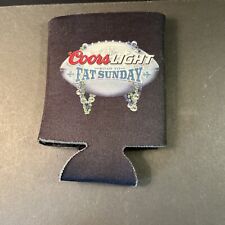 Coors Light Road To Fat Sunday Beer Can Bottle Koozie Black