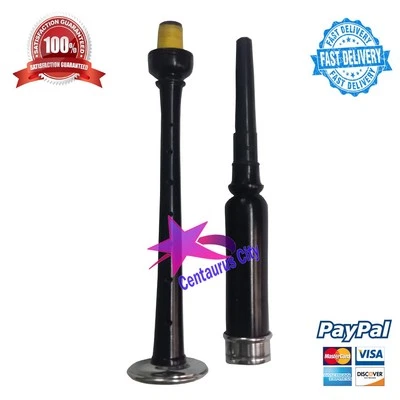 CENTAURUSCITY Scottish Bagpipes Practice Chanter Rosewood Black Silver Mounts/Practice Chanter