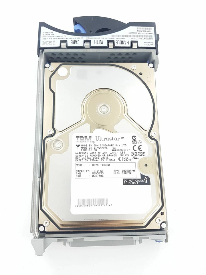 IBM 07N5835 18GB SCSI HDD 10K 07K7406 DDYS-T18350 - Image 1 of 1