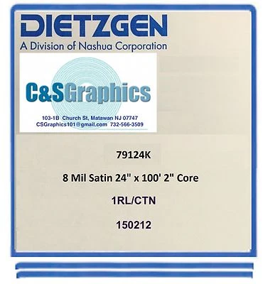 1 ROLL 24" x 100' 8 MIL Satin Microporous Photo Inkjet Paper  Wide Format Paper - Image 1 of 2