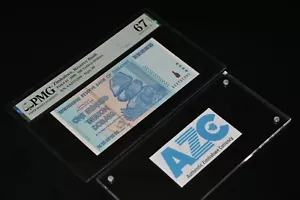 Zimbabwe 100 Trillion Dollar Banknote 67 EPQ P-91 Free ship PMG 2022 Certified - Picture 1 of 11