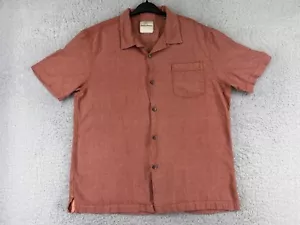 Camisa Tommy Bahama para Hombre Extra Grande Roja 100% Seda Botones Bolsillo Campamento Hawaiano - Imagen 1 de 14