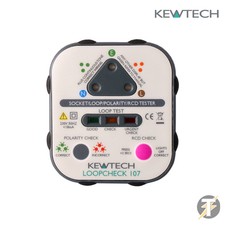Kewtech LOOP CHECK 107 Mains Socket Tester With Mains Polarity & RCD Testing