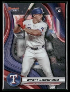 Wyatt Langford 2024 Bowman's Best Baseball Base Rookie Texas Rangers #65 - Picture 1 of 2