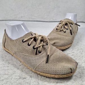 Toms Women's 9.5 Cordones Round Toe Lace Up Low Top Oxford Shoes 301212 - Picture 1 of 7