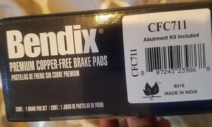 Bendix CFC711 Premium Copper Free Ceramic Brake Pads - Pair Left Right Pad up - Bild 1 von 2