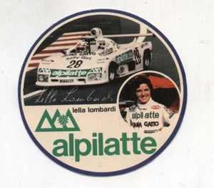 Adesivo ALPILATTE LELLA LOMBARDI Racing Sports Car OSELLA sticker anni 80 - Picture 1 of 1