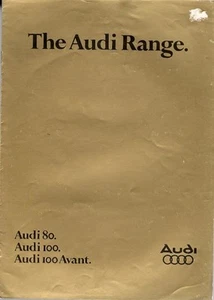 Audi Range 1977-1978 UK Market Sales Brochure 80, 100 & Avant FAIR - Picture 1 of 1