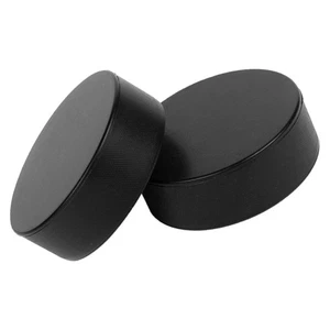 2 piezas discos de hockey negros suministros de entrenamiento fitness deportes fuera del hielo accesorio - Imagen 1 de 12