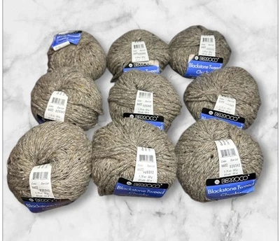 Berroco Blackstone Tweed Chunky Yarn Steamers 6602 Lot Of 9 - Image 1 of 4