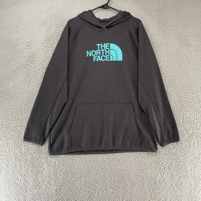 Sudadera con Capucha The North Face para Mujer 2XL Gris Pullover Polar Ligero Agujeros para Pulgares Foto 1 de 4