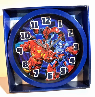 Marvel Avengers MechStrike 10” Reloj de Pared Analógico Cuarzo Superhéroes NUEVO Sellado Foto 1 de 4