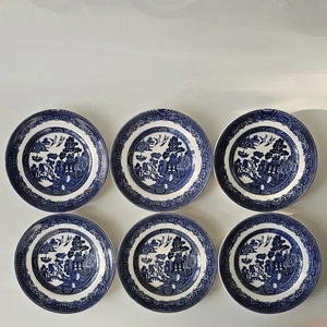 6er Set Johnson Brothers Willow Beilagen Teeteller 18 cm Top Zustand - Bild 1 von 4
