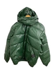 AAPE By A Bathing Ape Leather Down Jacket Green Size S Aapdnm7633Xxl #EH AIA - Picture 1 of 5